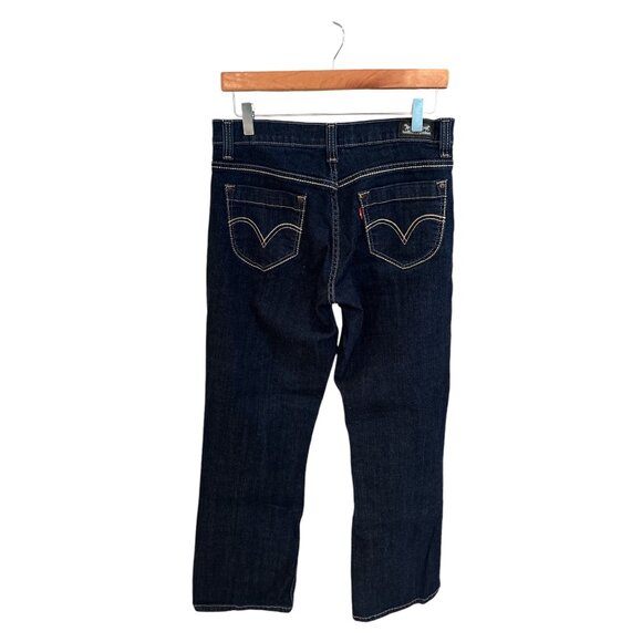 Levis Womens 529 Curvy Bootcut Jeans Size 8 Dark Wash Denim - Picture 3 of 9